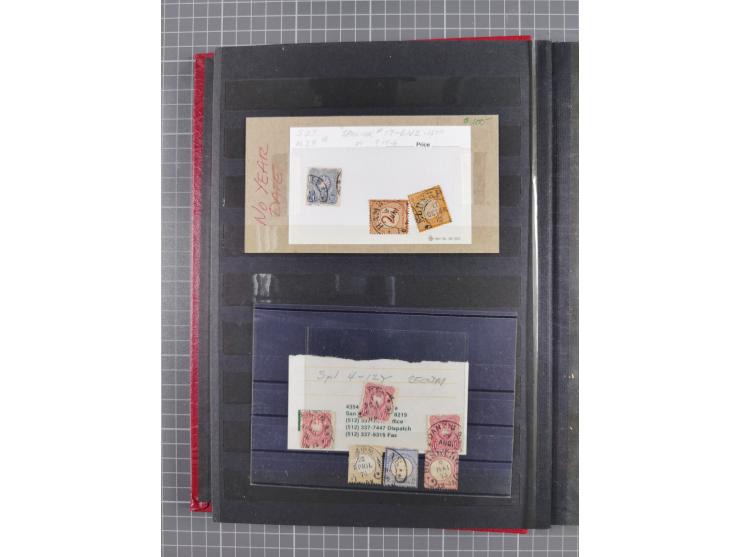 BERLIN-WESEL, kleine gestempelte Sammlung mit ca. 200 Werten, dabei u.a. Mi.-Nr. 1 im waagerechten Paar “WESEL” sowie "STRASS