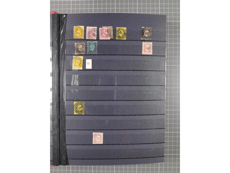 “1”-"1789", kleine Sammlung mit über 200 Werten, dabei einige wenige Paare, unterschiedliche Erhaltung