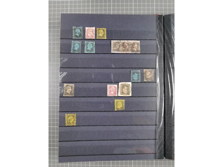 “1”-"1789", kleine Sammlung mit über 200 Werten, dabei einige wenige Paare, unterschiedliche Erhaltung