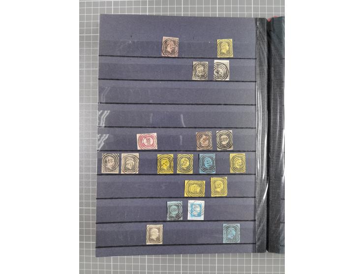 “1”-"1789", kleine Sammlung mit über 200 Werten, dabei einige wenige Paare, unterschiedliche Erhaltung