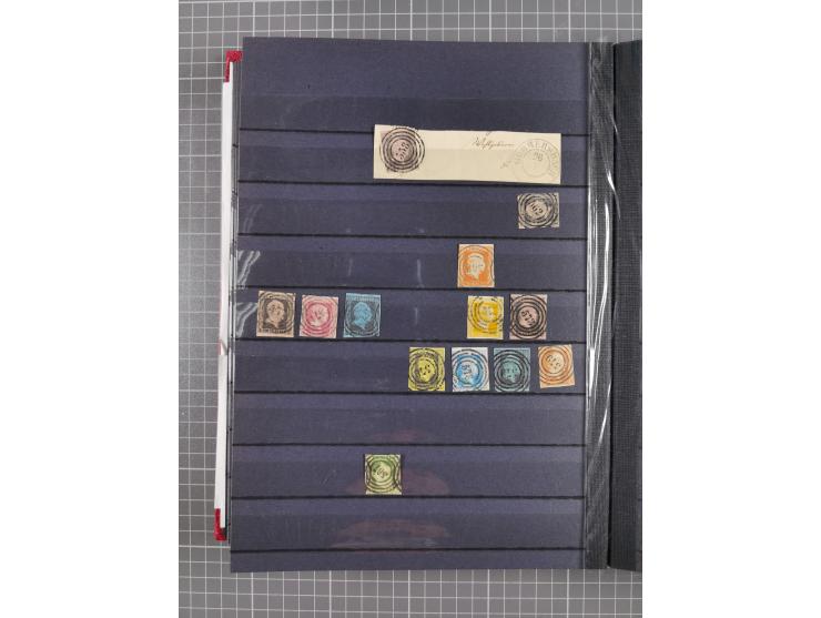 “1”-"1789", kleine Sammlung mit über 200 Werten, dabei einige wenige Paare, unterschiedliche Erhaltung