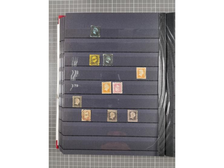 “1”-"1789", kleine Sammlung mit über 200 Werten, dabei einige wenige Paare, unterschiedliche Erhaltung