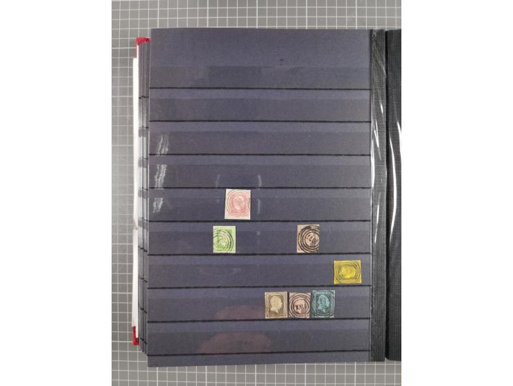 “1”-"1789", kleine Sammlung mit über 200 Werten, dabei einige wenige Paare, unterschiedliche Erhaltung