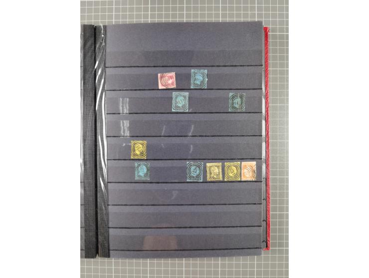 “1”-"1789", kleine Sammlung mit über 200 Werten, dabei einige wenige Paare, unterschiedliche Erhaltung