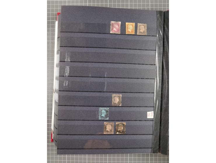 “1”-"1789", kleine Sammlung mit über 200 Werten, dabei einige wenige Paare, unterschiedliche Erhaltung