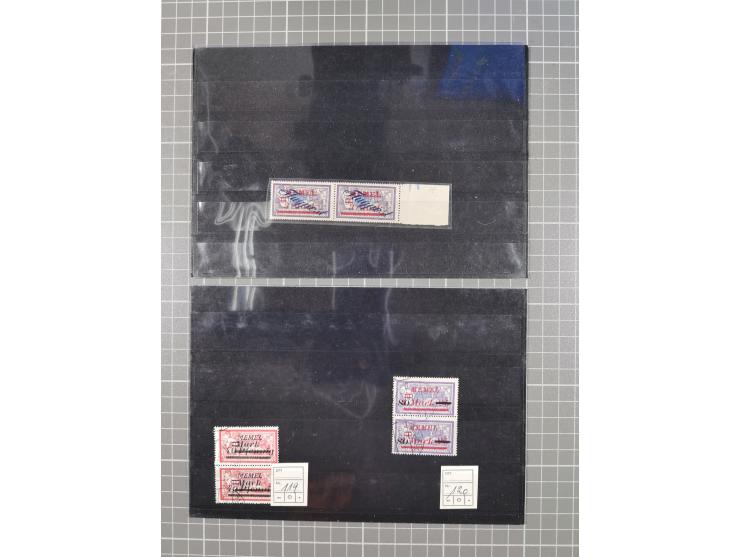 1921/23, kleine, vorwiegend gestempelte Partie Marken und Briefstücke, dabei Mi.-Nr. 40Iy (11), außerdem Mi.-Nr. 79 postfrisc