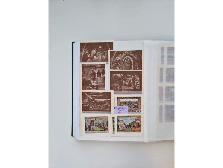 Notgeld-Serienscheine, saubere Sammlung in 16 meist dicken Steckalben, sauber nach Orten und Serien sortiert, überschlägig et