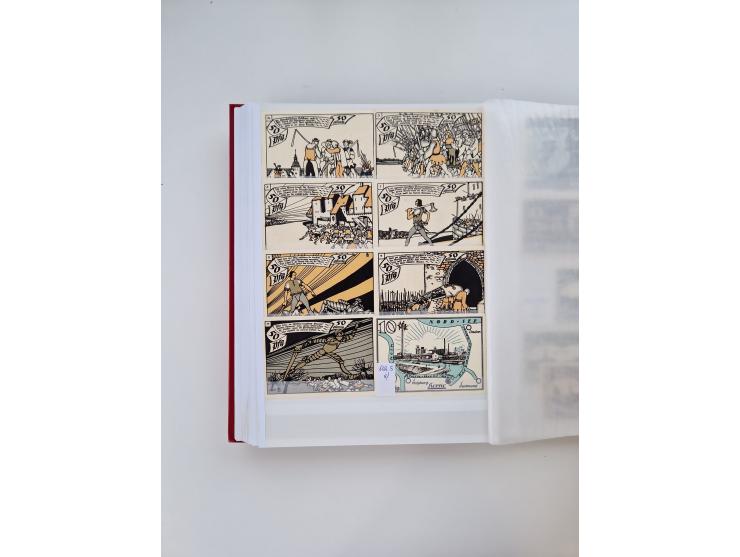 Notgeld-Serienscheine, saubere Sammlung in 16 meist dicken Steckalben, sauber nach Orten und Serien sortiert, überschlägig et