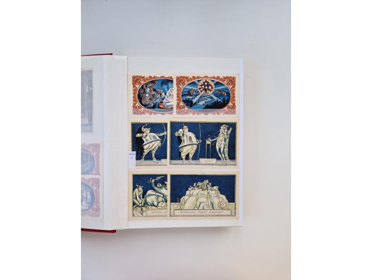 Notgeld-Serienscheine, saubere Sammlung in 16 meist dicken Steckalben, sauber nach Orten und Serien sortiert, überschlägig et