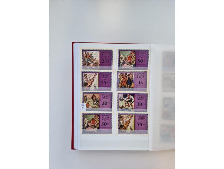 Notgeld-Serienscheine, saubere Sammlung in 16 meist dicken Steckalben, sauber nach Orten und Serien sortiert, überschlägig et