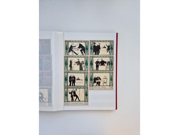 Notgeld-Serienscheine, saubere Sammlung in 16 meist dicken Steckalben, sauber nach Orten und Serien sortiert, überschlägig et