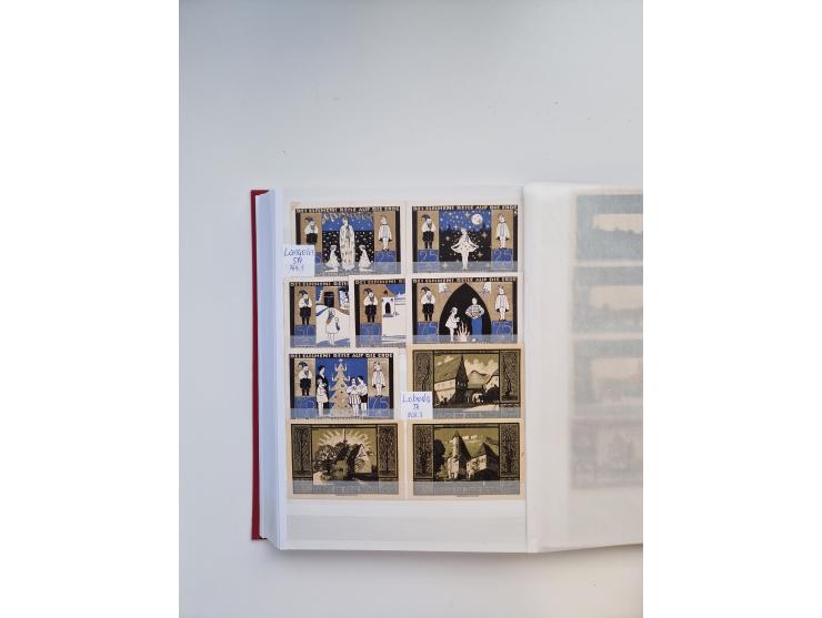 Notgeld-Serienscheine, saubere Sammlung in 16 meist dicken Steckalben, sauber nach Orten und Serien sortiert, überschlägig et