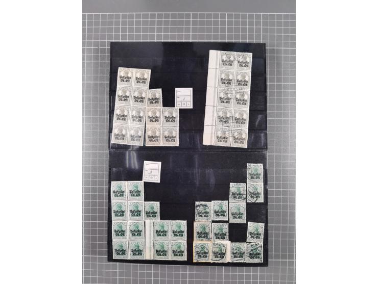 1914/21, ungebrauchte/postfrische und gestempelte Partie, dabei Rumänien Mi.-Nr. 12F 4x in gestempelter und einmal in postfri