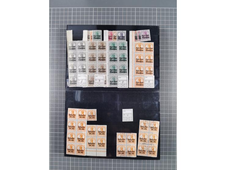 1914/21, ungebrauchte/postfrische und gestempelte Partie, dabei Rumänien Mi.-Nr. 12F 4x in gestempelter und einmal in postfri