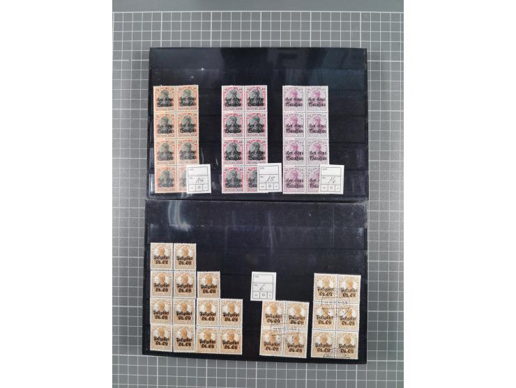 1914/21, ungebrauchte/postfrische und gestempelte Partie, dabei Rumänien Mi.-Nr. 12F 4x in gestempelter und einmal in postfri