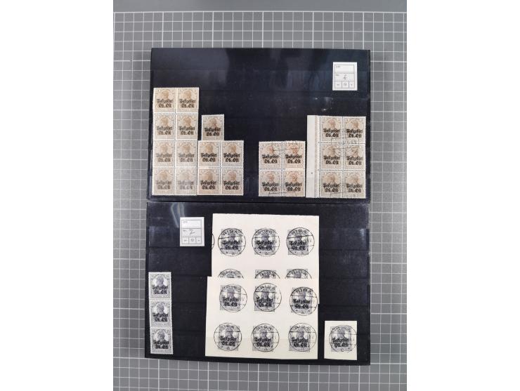 1914/21, ungebrauchte/postfrische und gestempelte Partie, dabei Rumänien Mi.-Nr. 12F 4x in gestempelter und einmal in postfri