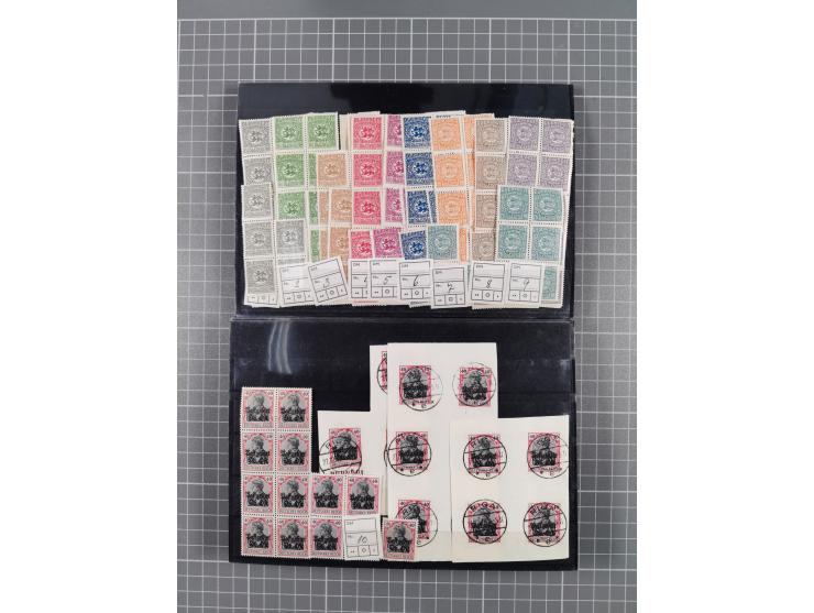 1914/21, ungebrauchte/postfrische und gestempelte Partie, dabei Rumänien Mi.-Nr. 12F 4x in gestempelter und einmal in postfri