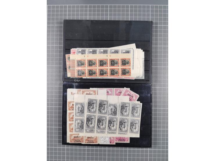 1914/21, ungebrauchte/postfrische und gestempelte Partie, dabei Rumänien Mi.-Nr. 12F 4x in gestempelter und einmal in postfri