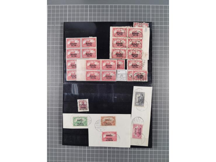 1914/21, ungebrauchte/postfrische und gestempelte Partie, dabei Rumänien Mi.-Nr. 12F 4x in gestempelter und einmal in postfri