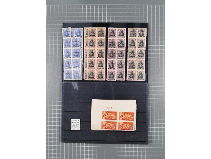 1914/21, ungebrauchte/postfrische und gestempelte Partie, dabei Rumänien Mi.-Nr. 12F 4x in gestempelter und einmal in postfri