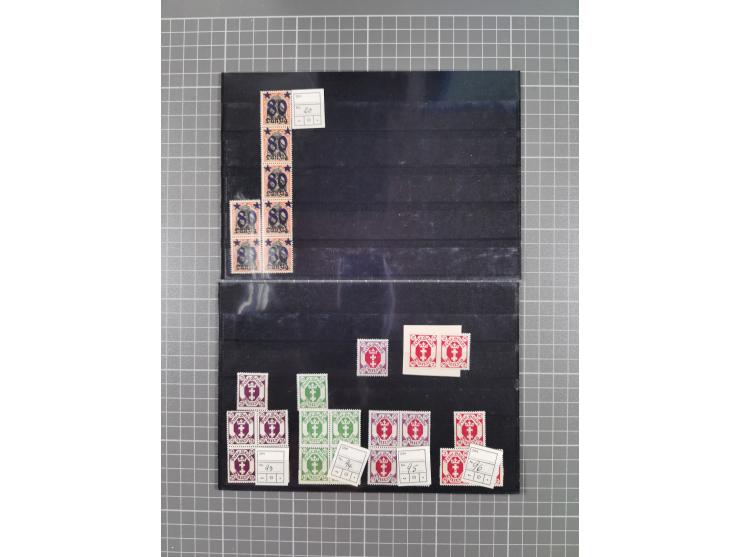 1920/39, vorwiegend postfrische Partie, teils in Einheiten inkl. Dienst- und Portomarken, dabei einige bessere wie Mi.-Nr. 23