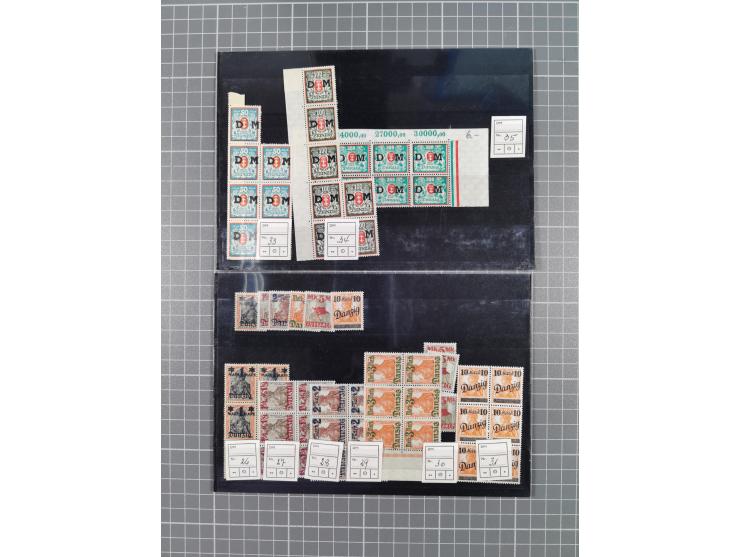 1920/39, vorwiegend postfrische Partie, teils in Einheiten inkl. Dienst- und Portomarken, dabei einige bessere wie Mi.-Nr. 23