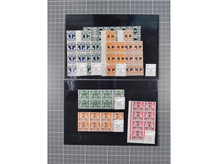 1920/39, vorwiegend postfrische Partie, teils in Einheiten inkl. Dienst- und Portomarken, dabei einige bessere wie Mi.-Nr. 23