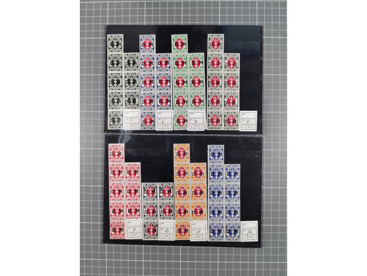 1920/39, vorwiegend postfrische Partie, teils in Einheiten inkl. Dienst- und Portomarken, dabei einige bessere wie Mi.-Nr. 23