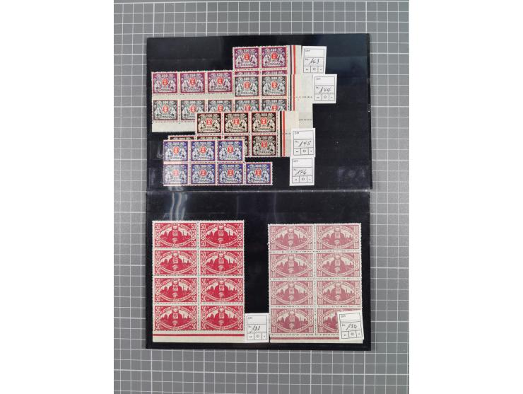 1920/39, vorwiegend postfrische Partie, teils in Einheiten inkl. Dienst- und Portomarken, dabei einige bessere wie Mi.-Nr. 23