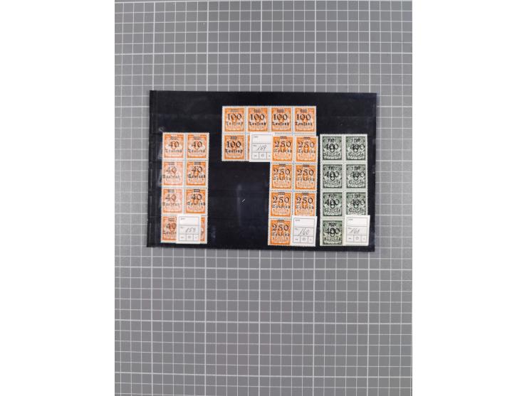 1920/39, vorwiegend postfrische Partie, teils in Einheiten inkl. Dienst- und Portomarken, dabei einige bessere wie Mi.-Nr. 23