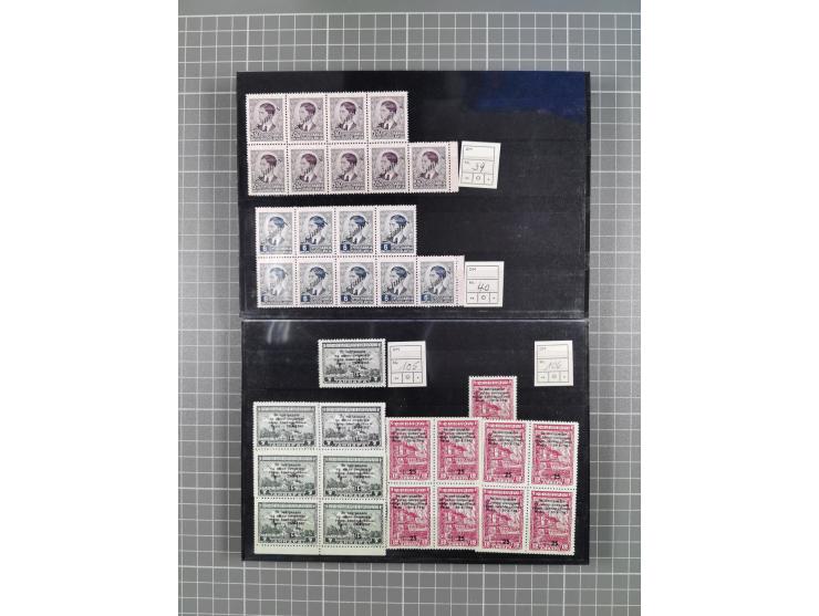 1941, Serbien und Generalgouvernement, vorwiegend postfrische Partie, dabei Generalgouvernement Mi.-Nr. 17-39 per 8 sowie Ser