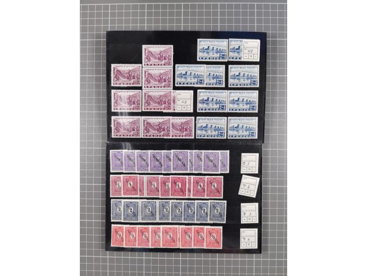 1941, Serbien und Generalgouvernement, vorwiegend postfrische Partie, dabei Generalgouvernement Mi.-Nr. 17-39 per 8 sowie Ser