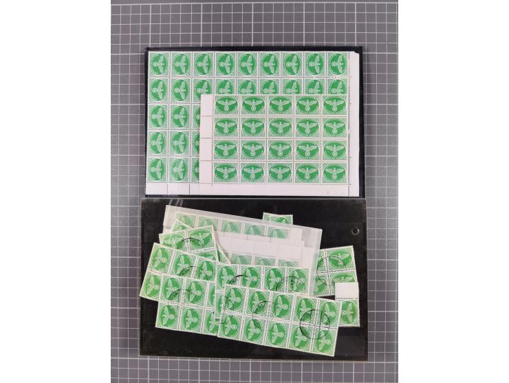 1864/1946, interessante ungebrauchte/postfrische und gestempelte Partie, ab Bayern mit Zwischen-stegpaaren, Deutsches Reich I