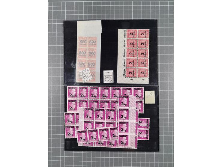 1864/1946, interessante ungebrauchte/postfrische und gestempelte Partie, ab Bayern mit Zwischen-stegpaaren, Deutsches Reich I