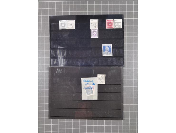 1864/1946, interessante ungebrauchte/postfrische und gestempelte Partie, ab Bayern mit Zwischen-stegpaaren, Deutsches Reich I