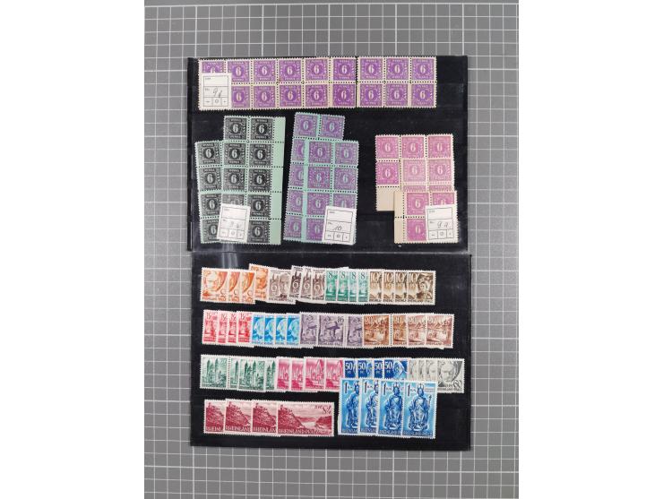 1864/1946, interessante ungebrauchte/postfrische und gestempelte Partie, ab Bayern mit Zwischen-stegpaaren, Deutsches Reich I