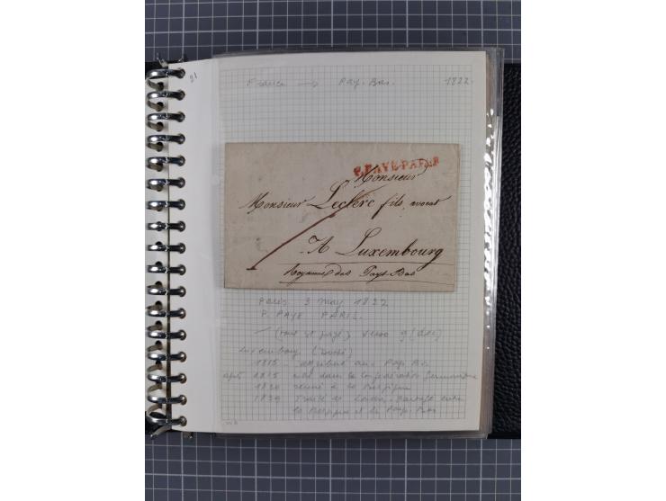 1805/32, 27 letters incl. some better destinations, e.g. Austria and Luxembourg, good condition