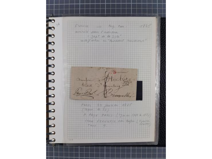 1805/32, 27 letters incl. some better destinations, e.g. Austria and Luxembourg, good condition