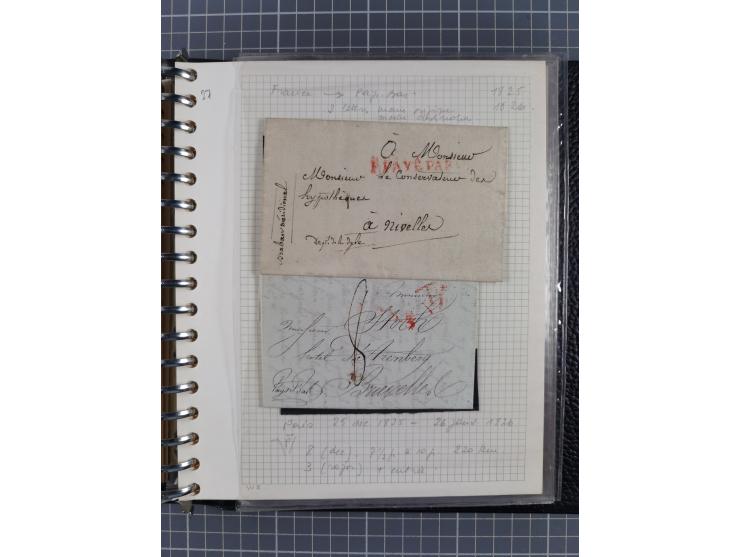 1805/32, 27 letters incl. some better destinations, e.g. Austria and Luxembourg, good condition