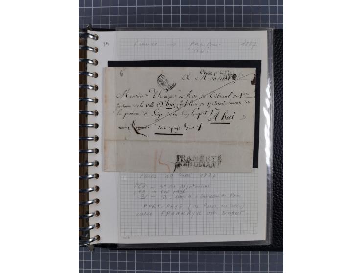 1805/32, 27 letters incl. some better destinations, e.g. Austria and Luxembourg, good condition