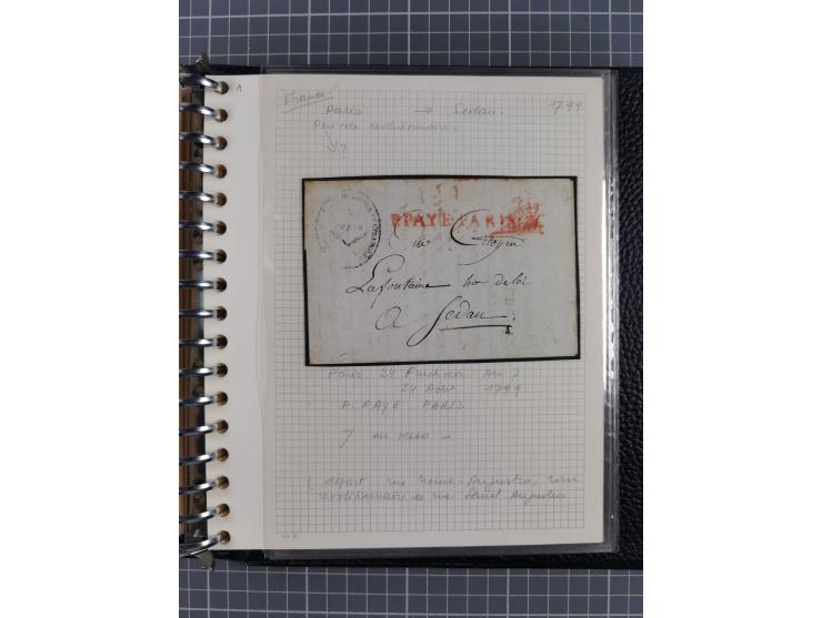 1805/32, 27 letters incl. some better destinations, e.g. Austria and Luxembourg, good condition