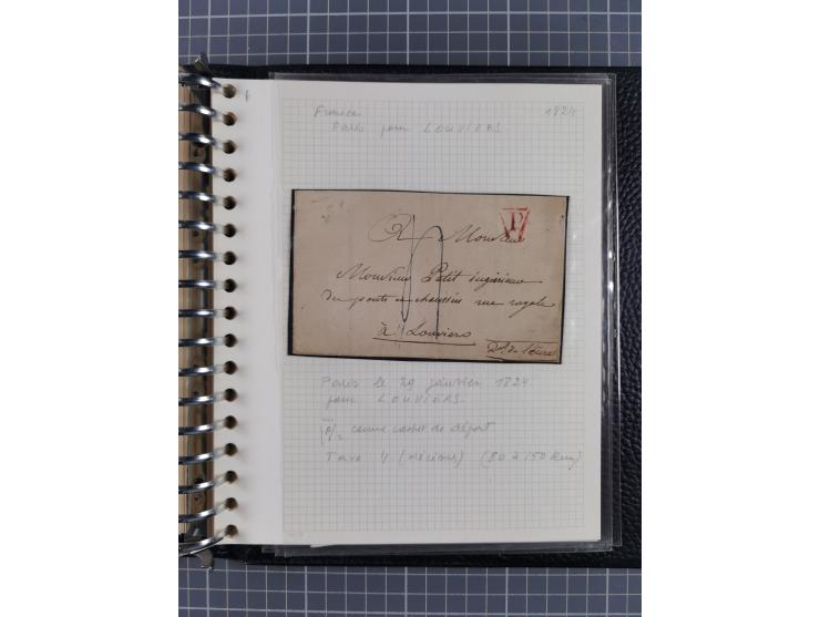 1805/32, 27 letters incl. some better destinations, e.g. Austria and Luxembourg, good condition