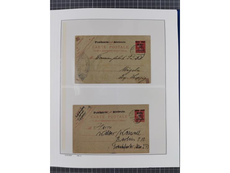 1920/23, interessante Partie mit über 60 Briefen und Karten, dabei R-Briefe, Flugpost, Bahnpost, etwas unterschiedliche, meis