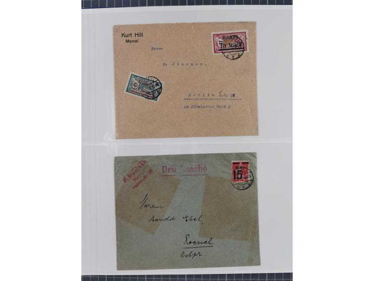 1920/23, interessante Partie mit über 60 Briefen und Karten, dabei R-Briefe, Flugpost, Bahnpost, etwas unterschiedliche, meis