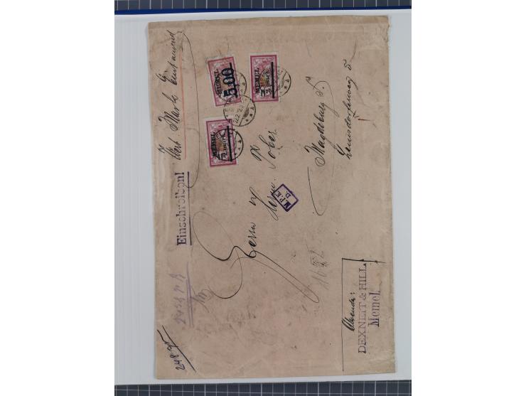 1920/23, interessante Partie mit über 60 Briefen und Karten, dabei R-Briefe, Flugpost, Bahnpost, etwas unterschiedliche, meis