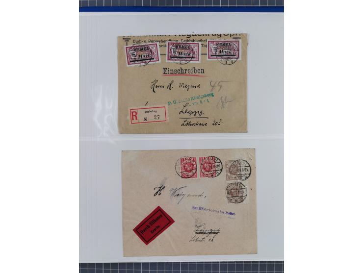 1920/23, interessante Partie mit über 60 Briefen und Karten, dabei R-Briefe, Flugpost, Bahnpost, etwas unterschiedliche, meis