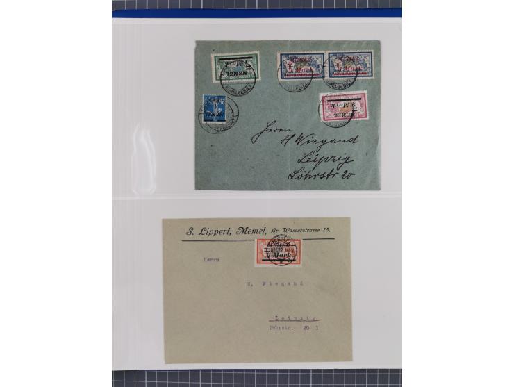 1920/23, interessante Partie mit über 60 Briefen und Karten, dabei R-Briefe, Flugpost, Bahnpost, etwas unterschiedliche, meis