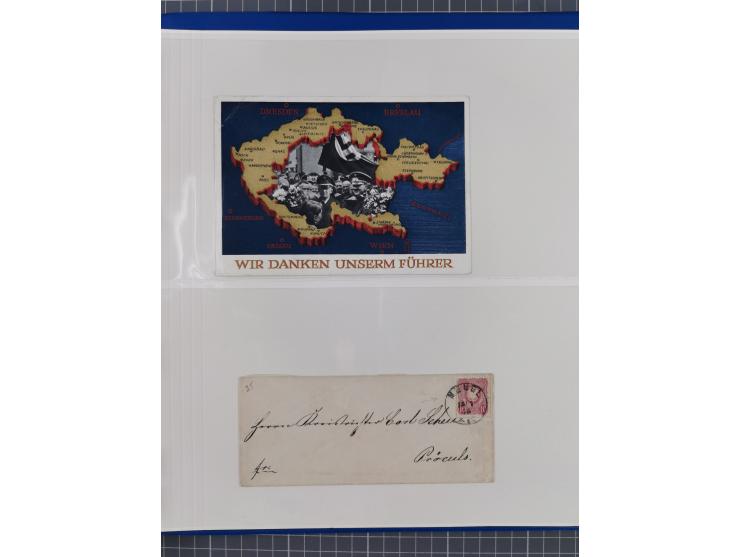 1920/23, interessante Partie mit über 60 Briefen und Karten, dabei R-Briefe, Flugpost, Bahnpost, etwas unterschiedliche, meis