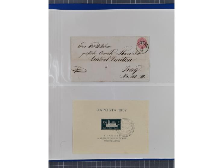 1920/23, interessante Partie mit über 60 Briefen und Karten, dabei R-Briefe, Flugpost, Bahnpost, etwas unterschiedliche, meis