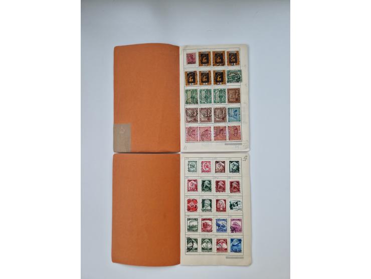 1900/1950(ca.), interessante Partie mit über 100 Briefen, dabei bessere, außerdem diverse alter Auswahlhefte, dabei teils Aus